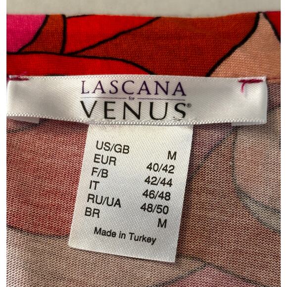 Lascana for Venus Women’s Groovy Floral Multi Color Style Halloween Top Size M - Picture 3 of 7